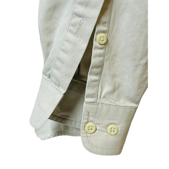 Joseph Abboud Men's Button Down Dress Shirt  Medium  Beige‎ - Picture 5 of 10